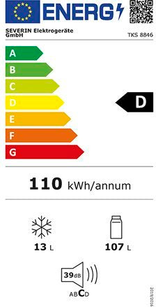 Severin TKS 8847 tafelmodel koelkast met vriesvak