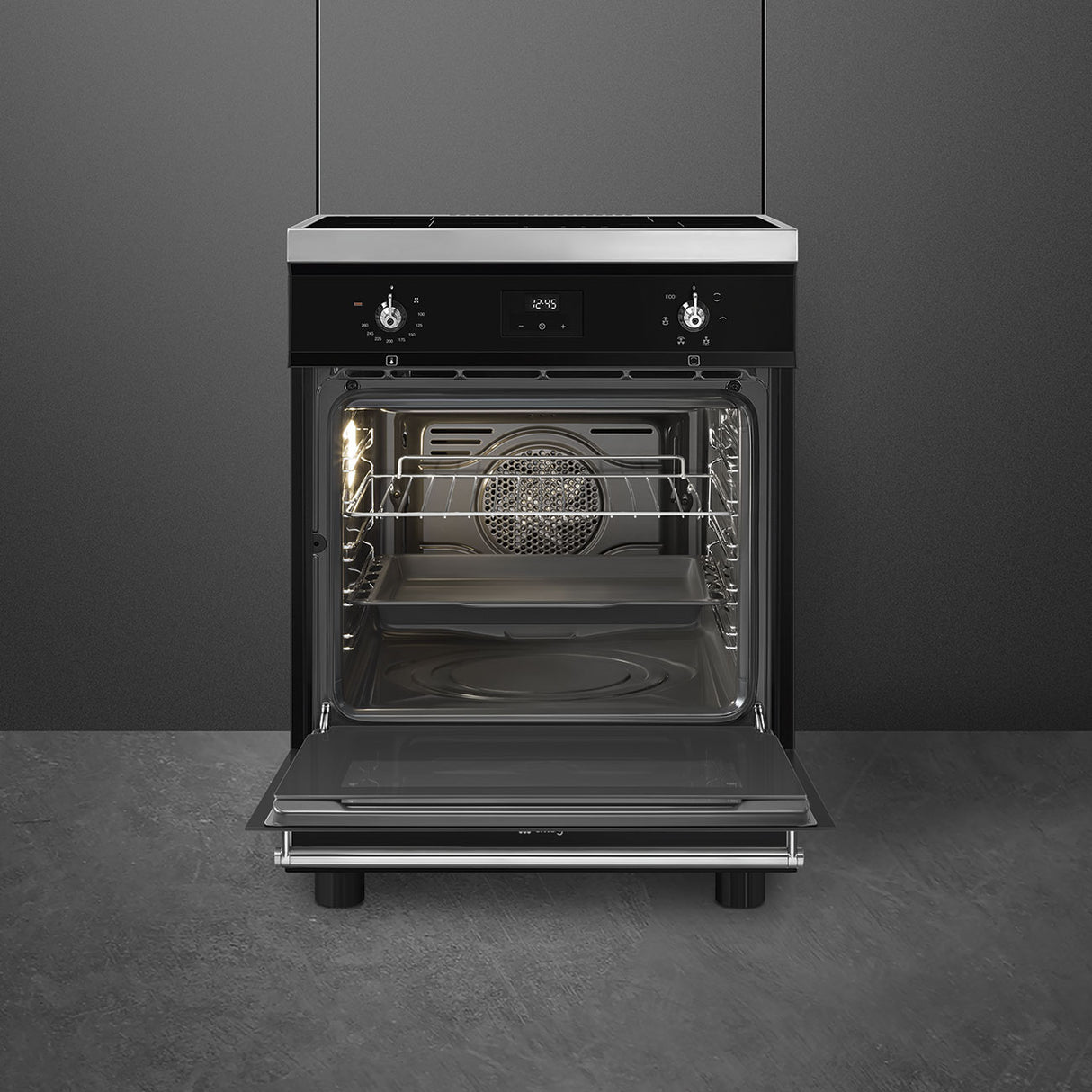 SMEG C6IMBLT2 60cm breed Fornuis Zwart