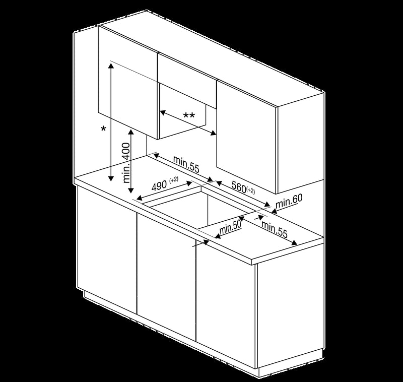 Beko HII74700UF kookplaat Zwart Ingebouwd 70 cm Inductiekookplaat zones 4 zone(s)