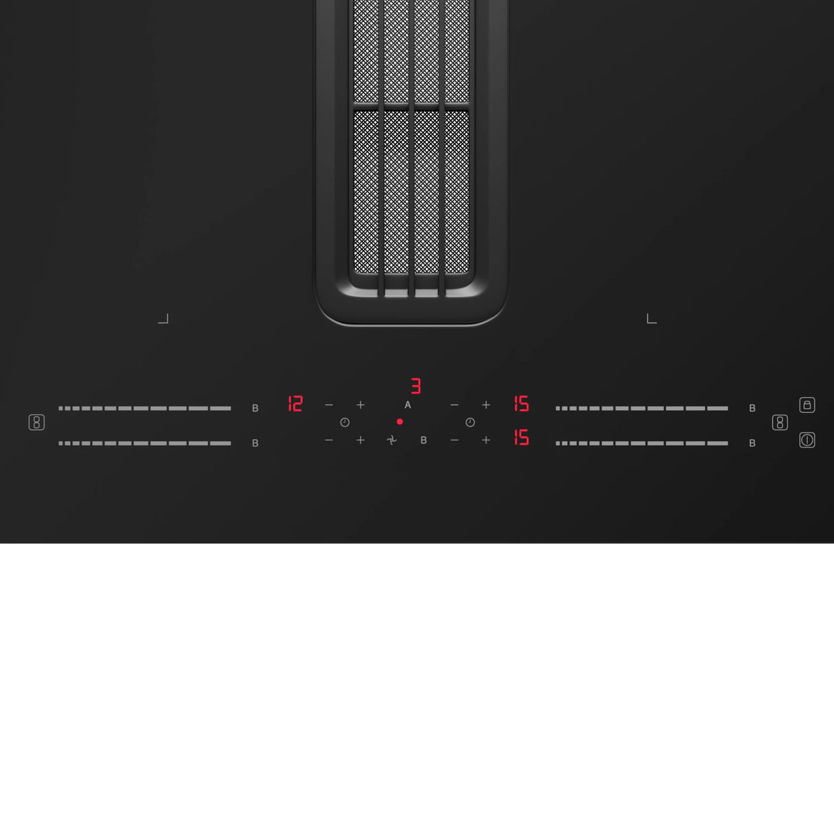 Inventum IKA8045 inbouw inductie kookplaat met afzuiging 80 cm breed