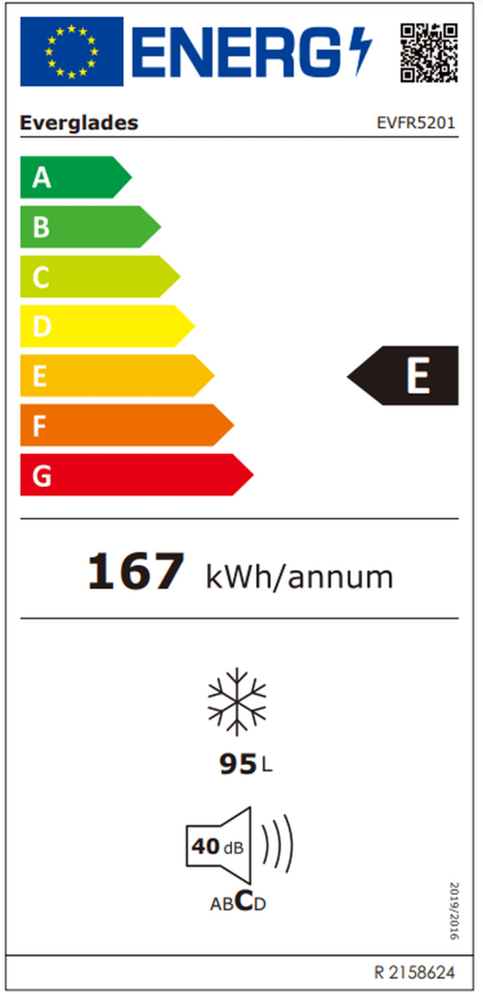 Everglades EVFR5201 vrieskist