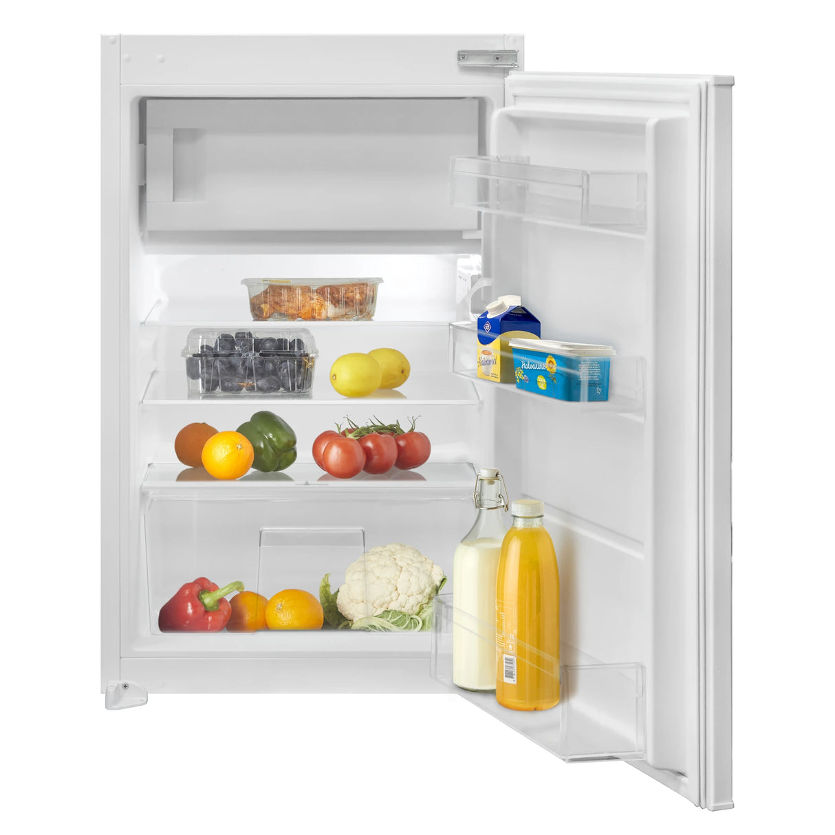 Inventum IKV0882S Inbouw koelkast met vriesvak nismaat 88 cm sleepdeur systeem