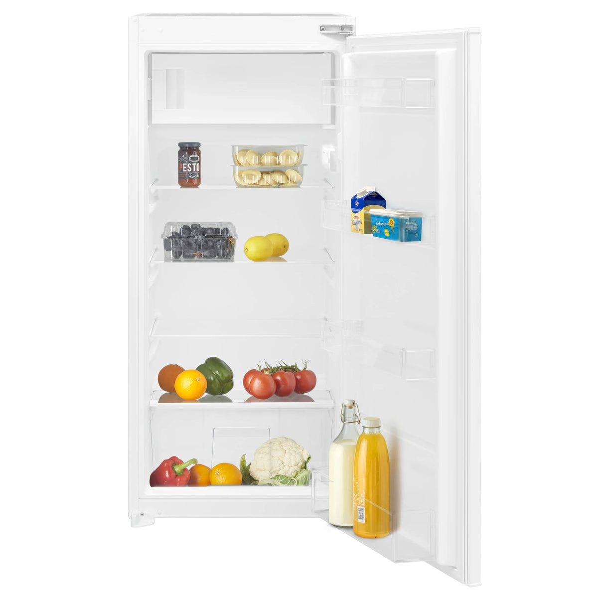 Inventum IKV1222S Inbouw koelkast met vriesvak nismaat 122 cm sleepdeur systeem