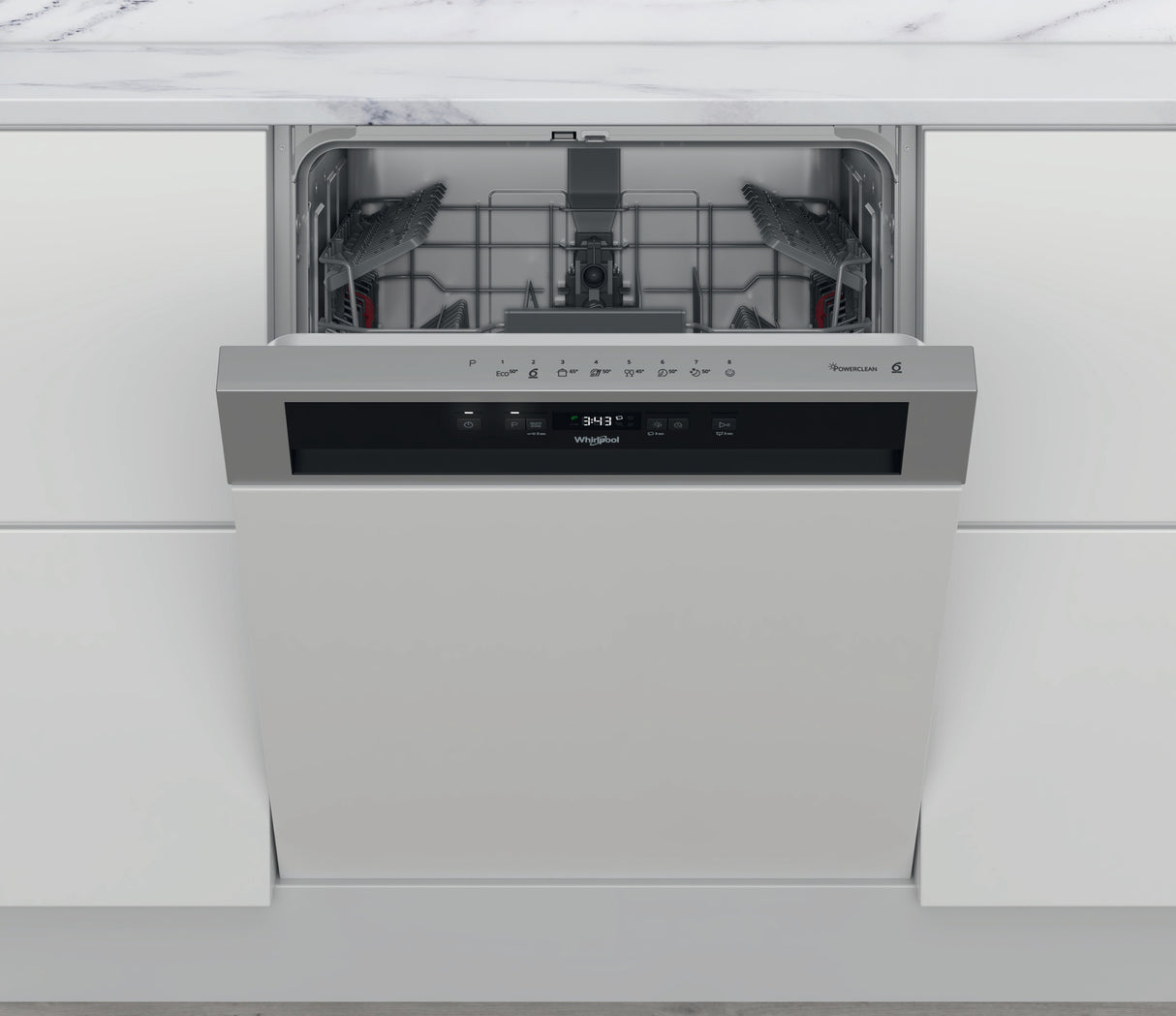 Whirlpool WBC 3C34 P X vaatwasser Volledig ingebouwd 14 couverts D