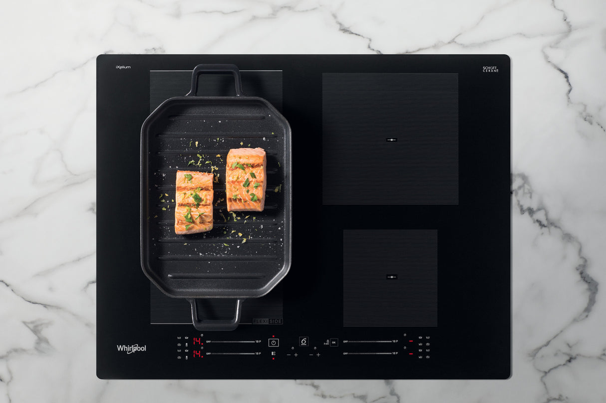 Whirlpool WF S9365 BF/IXL kookplaat Zwart Ingebouwd 65 cm Inductiekookplaat zones 4 zone(s)