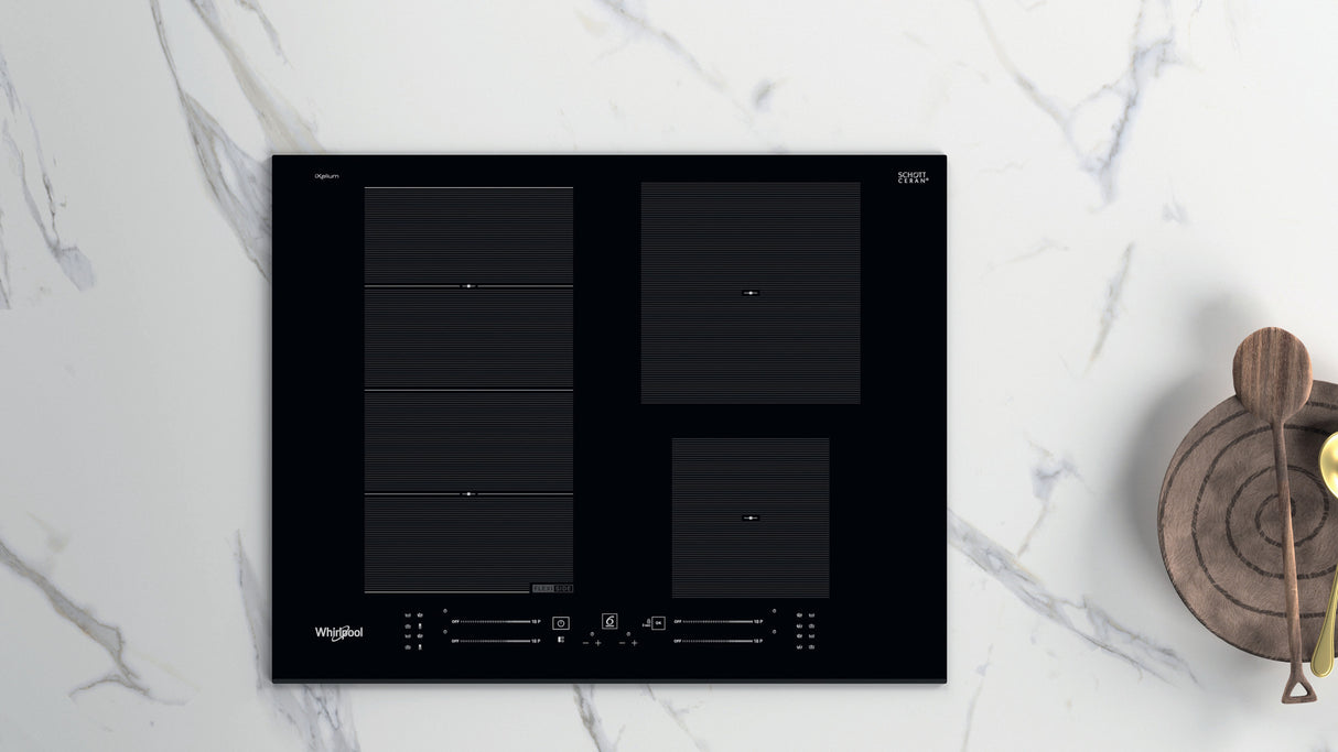 Whirlpool WF S9365 BF/IXL kookplaat Zwart Ingebouwd 65 cm Inductiekookplaat zones 4 zone(s)