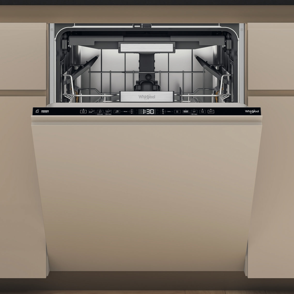 Whirlpool MaxiSpace W7I HT58 T Volledig ingebouwd 15 couverts B
