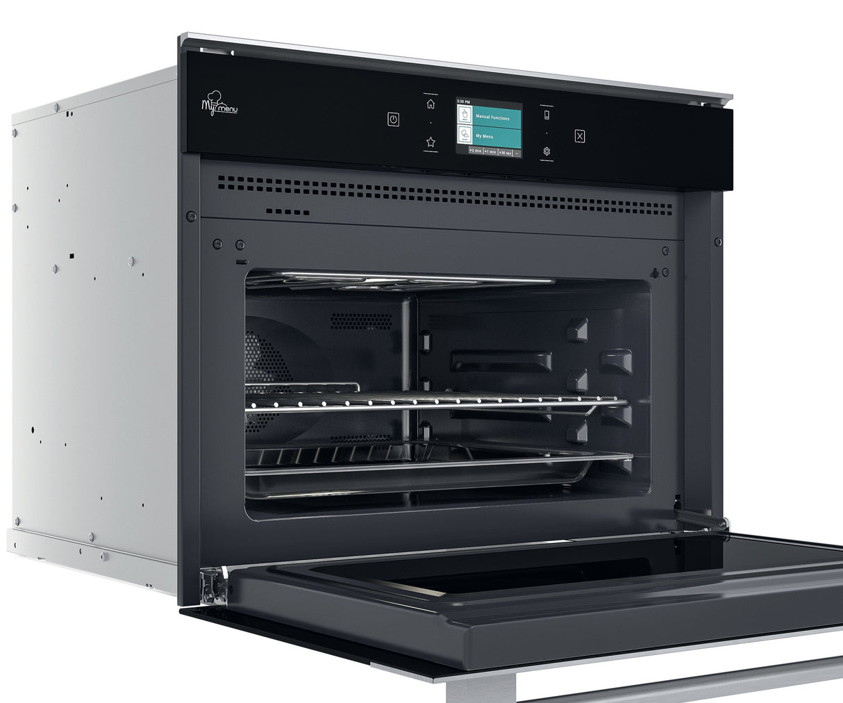 Geïntegreerde Bauknecht oven met magnetronfunctie: RVS - EMEK9 P545 PT