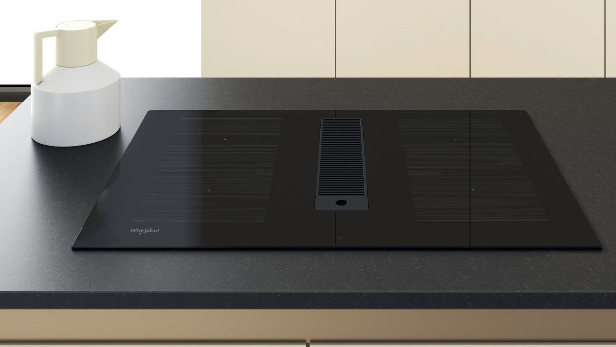 Whirlpool inductiekookplaat met geïntegreerde afzuiging - WVHF83BB FKIT