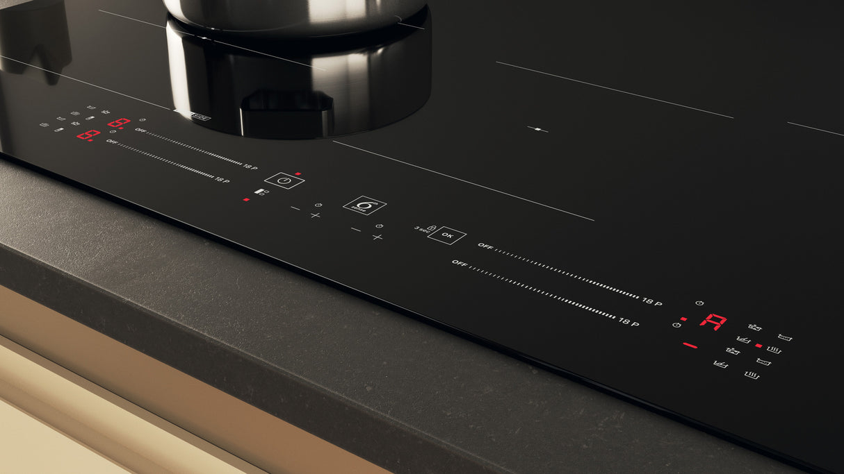 Whirlpool WF S1577 CPNE Zwart Ingebouwd 77 cm Inductiekookplaat zones 4 zone(s)