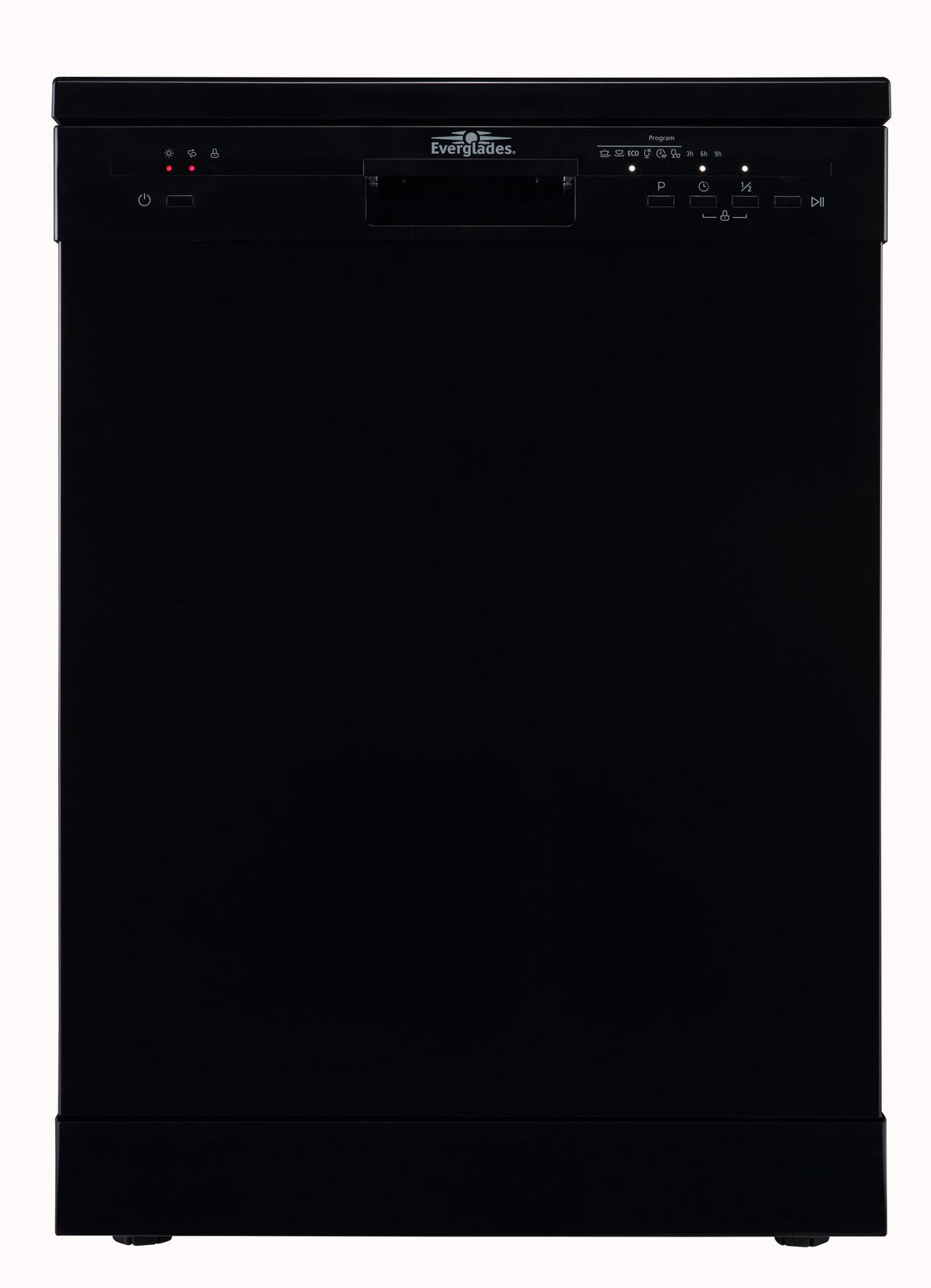 Everglades EVDW5108B vrijstaande zwarte vaatwasser 12 couverts