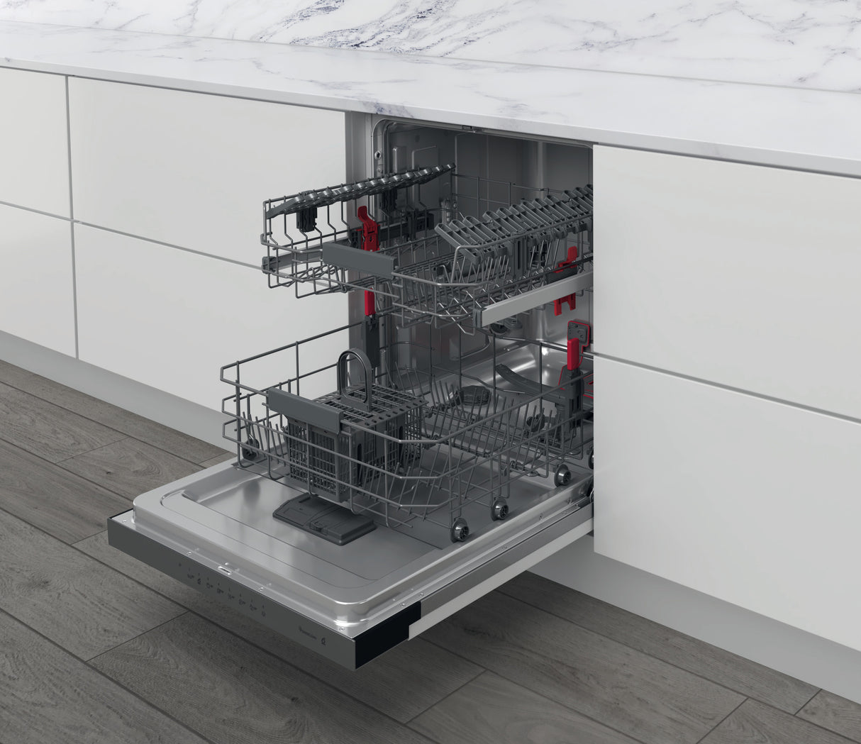 Whirlpool WBC 3C34 P X vaatwasser Volledig ingebouwd 14 couverts D