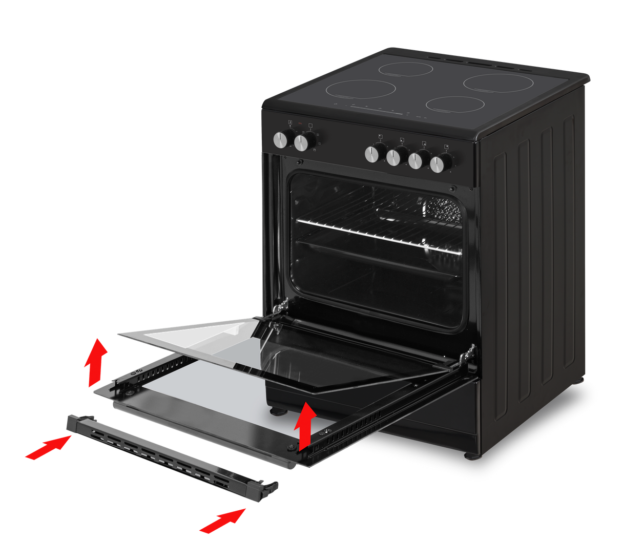 Everglades EVCK6135 keramisch fornuis