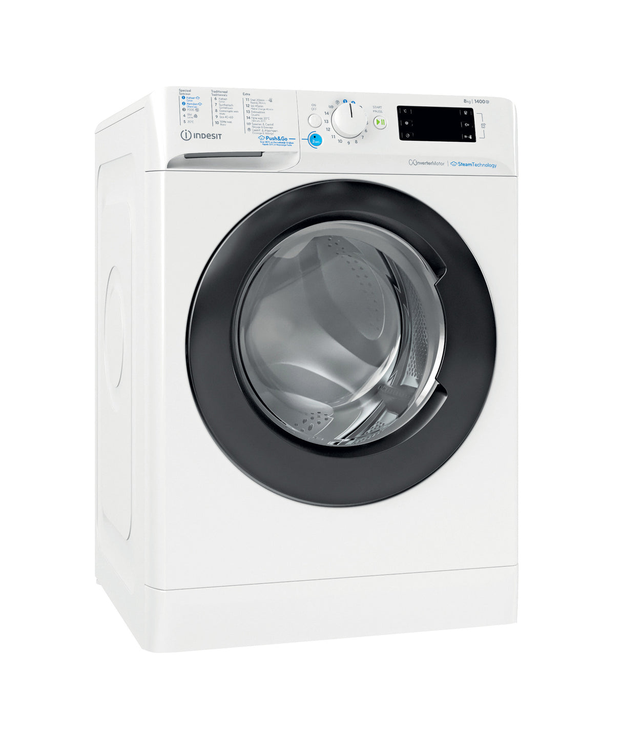 Indesit vrijstaande wasmachine: 8,0 kg - BWEBE 81496X WKV