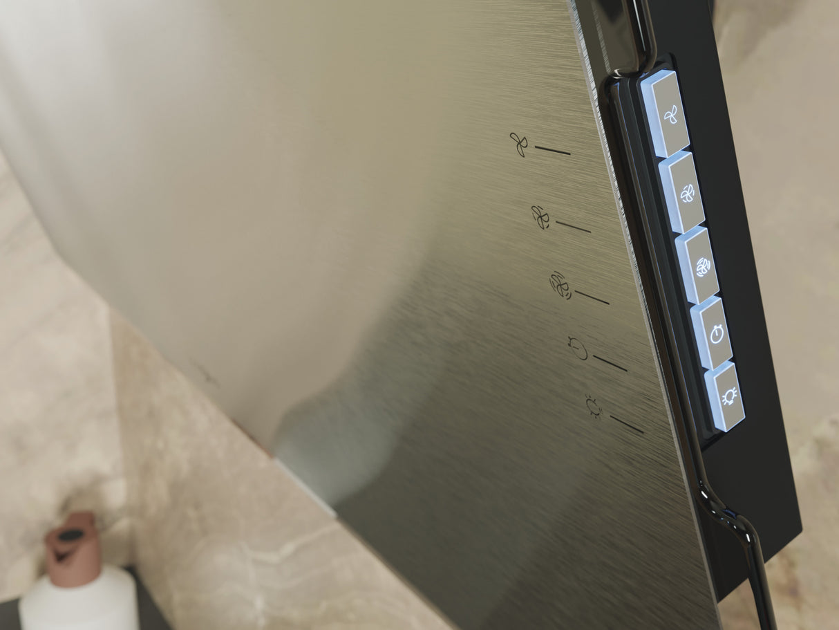 Whirlpool WHVF 92F LM X Muurmontage Roestvrijstaal 470 m³/uur A