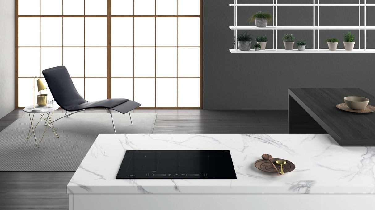 Whirlpool WL S3377 BF Zwart Ingebouwd 77 cm Inductiekookplaat zones 4 zone(s)