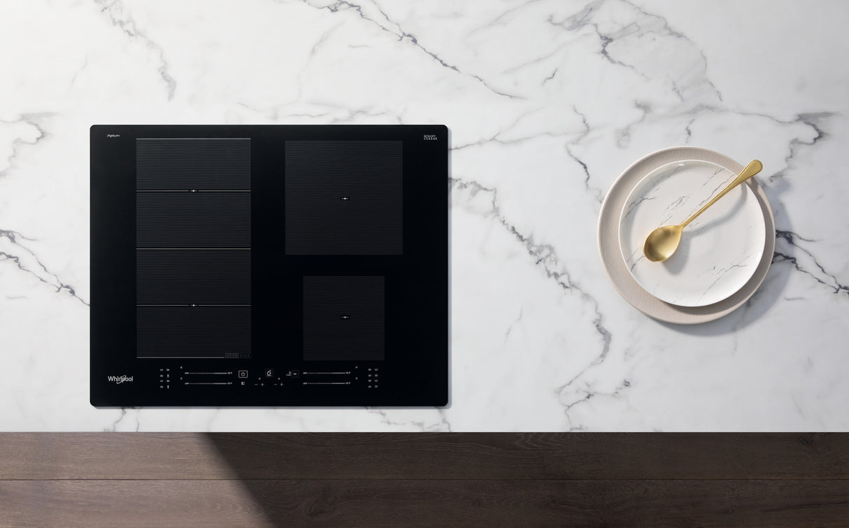 Whirlpool WF S9365 BF/IXL kookplaat Zwart Ingebouwd 65 cm Inductiekookplaat zones 4 zone(s)