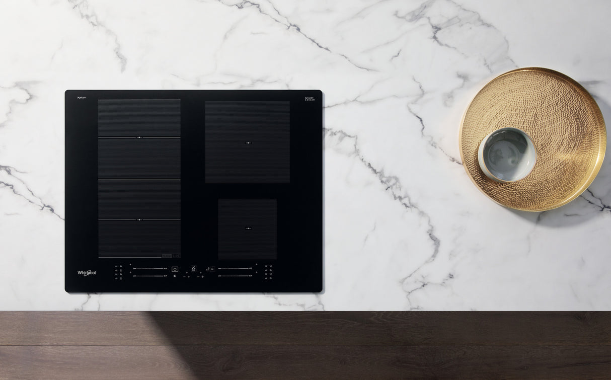 Whirlpool WF S9365 BF/IXL kookplaat Zwart Ingebouwd 65 cm Inductiekookplaat zones 4 zone(s)