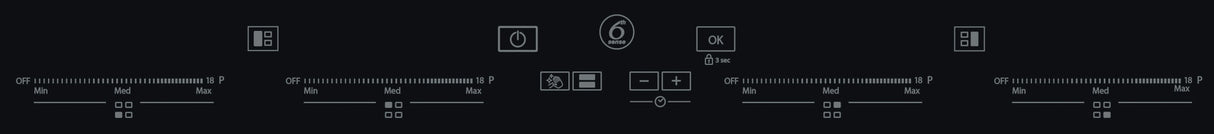 Whirlpool SMO 658C/NE Zwart Ingebouwd 65 cm Inductiekookplaat zones 4 zone(s)