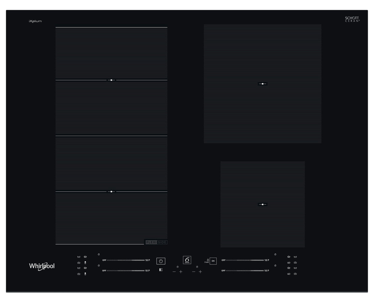 Whirlpool WF S9365 BF/IXL kookplaat Zwart Ingebouwd 65 cm Inductiekookplaat zones 4 zone(s)