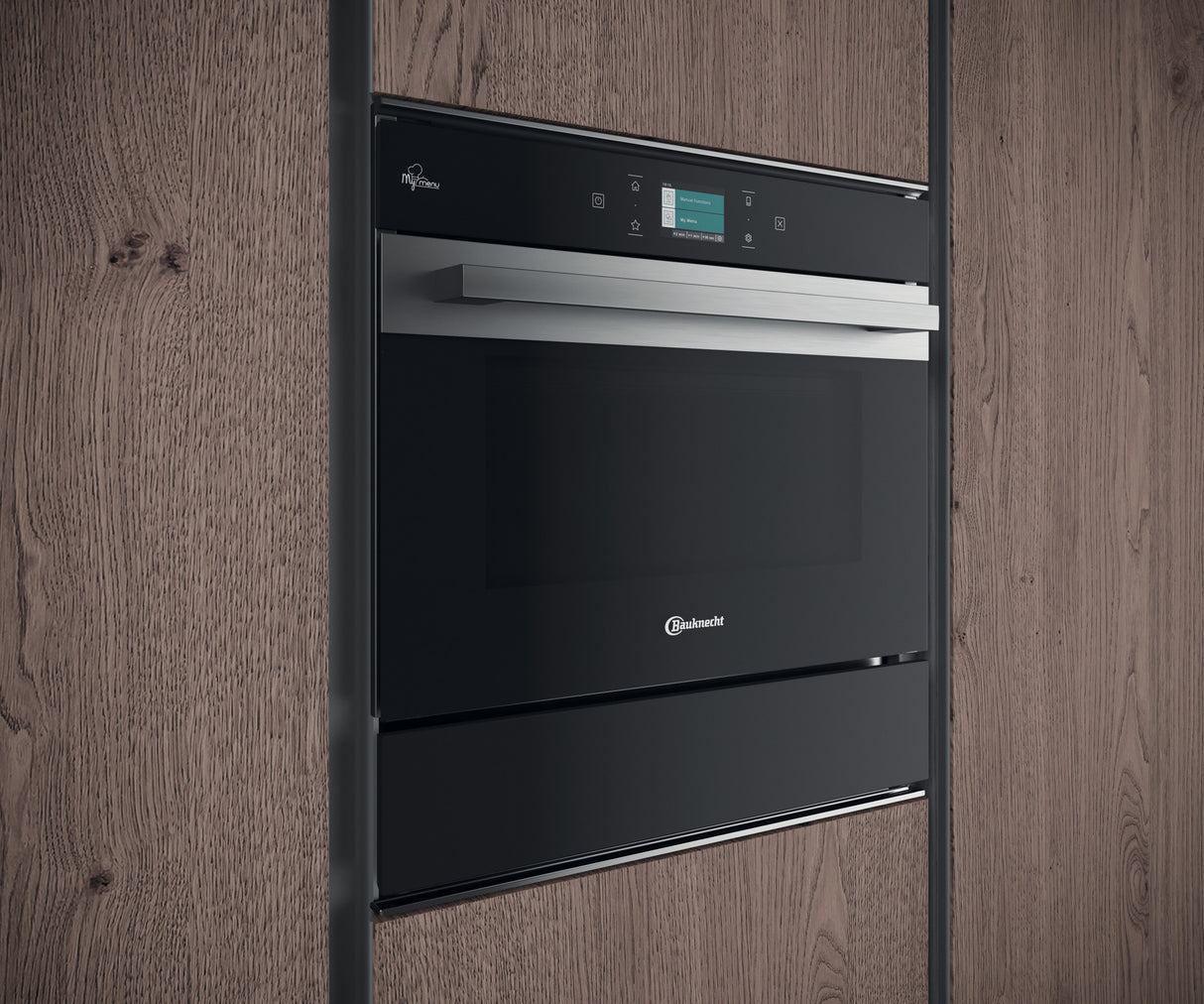 Geïntegreerde Bauknecht combimagnetron: RVS - EMPK9 P645 PT