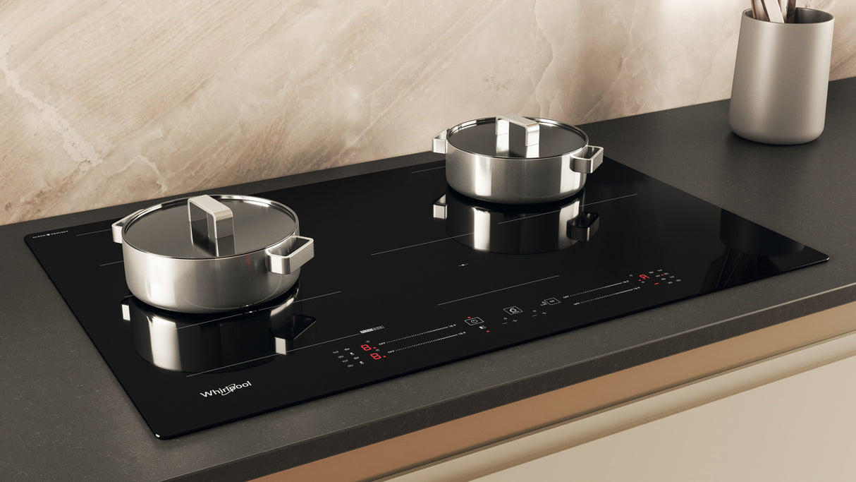 Whirlpool WF S1577 CPNE Zwart Ingebouwd 77 cm Inductiekookplaat zones 4 zone(s)