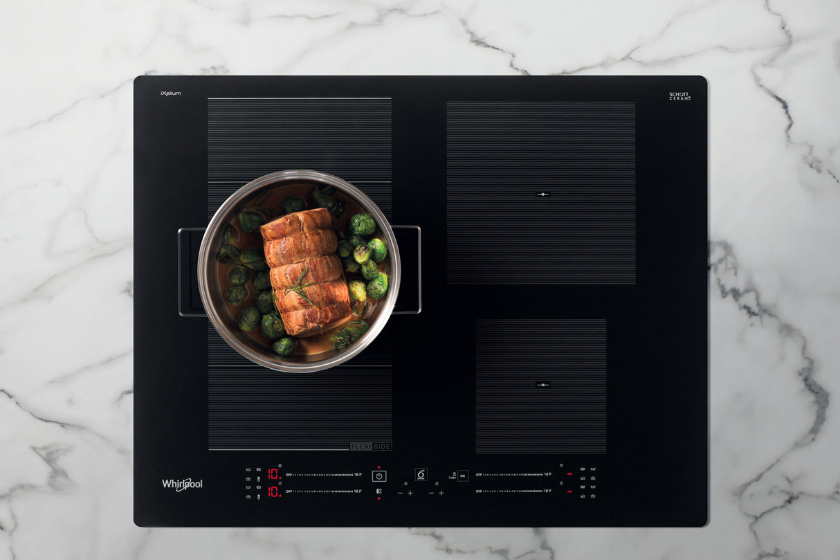 Whirlpool WF S9365 BF/IXL kookplaat Zwart Ingebouwd 65 cm Inductiekookplaat zones 4 zone(s)