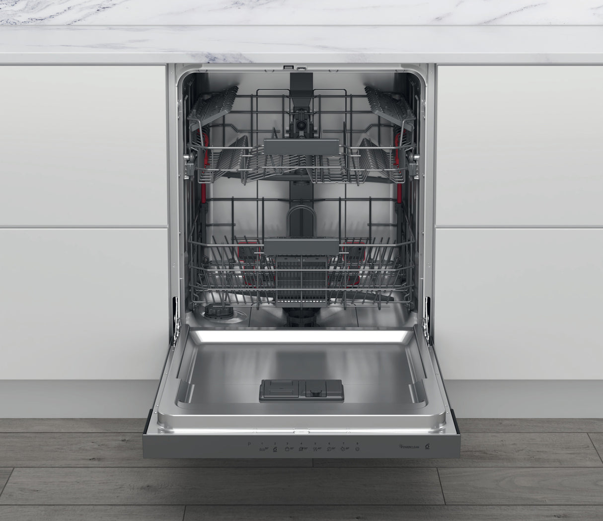 Whirlpool WBC 3C34 P X vaatwasser Volledig ingebouwd 14 couverts D