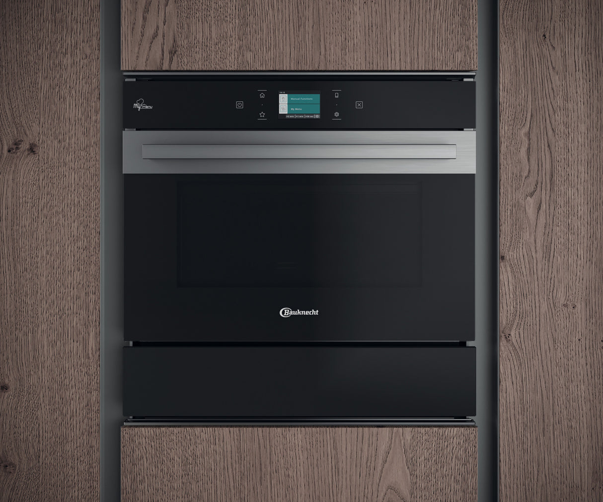 Geïntegreerde Bauknecht combimagnetron: RVS - EMPK9 P645 PT