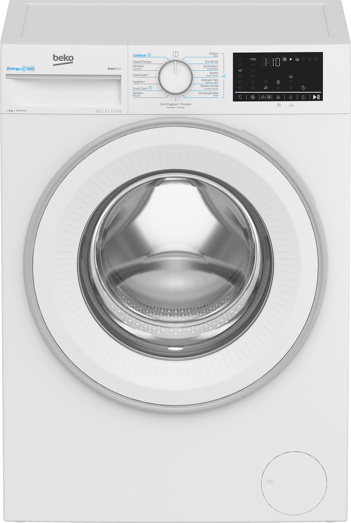 Beko B3WM49410W2 wasmachine selective