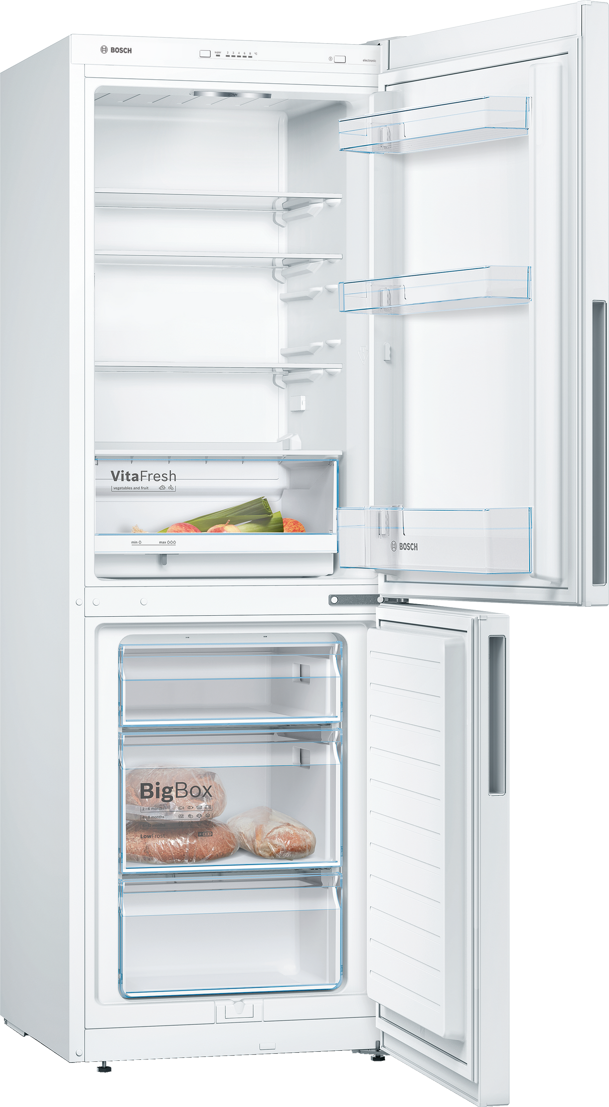 Bosch KGV332WEA koel-vriescombinatie Vrijstaand 289 l E Wit