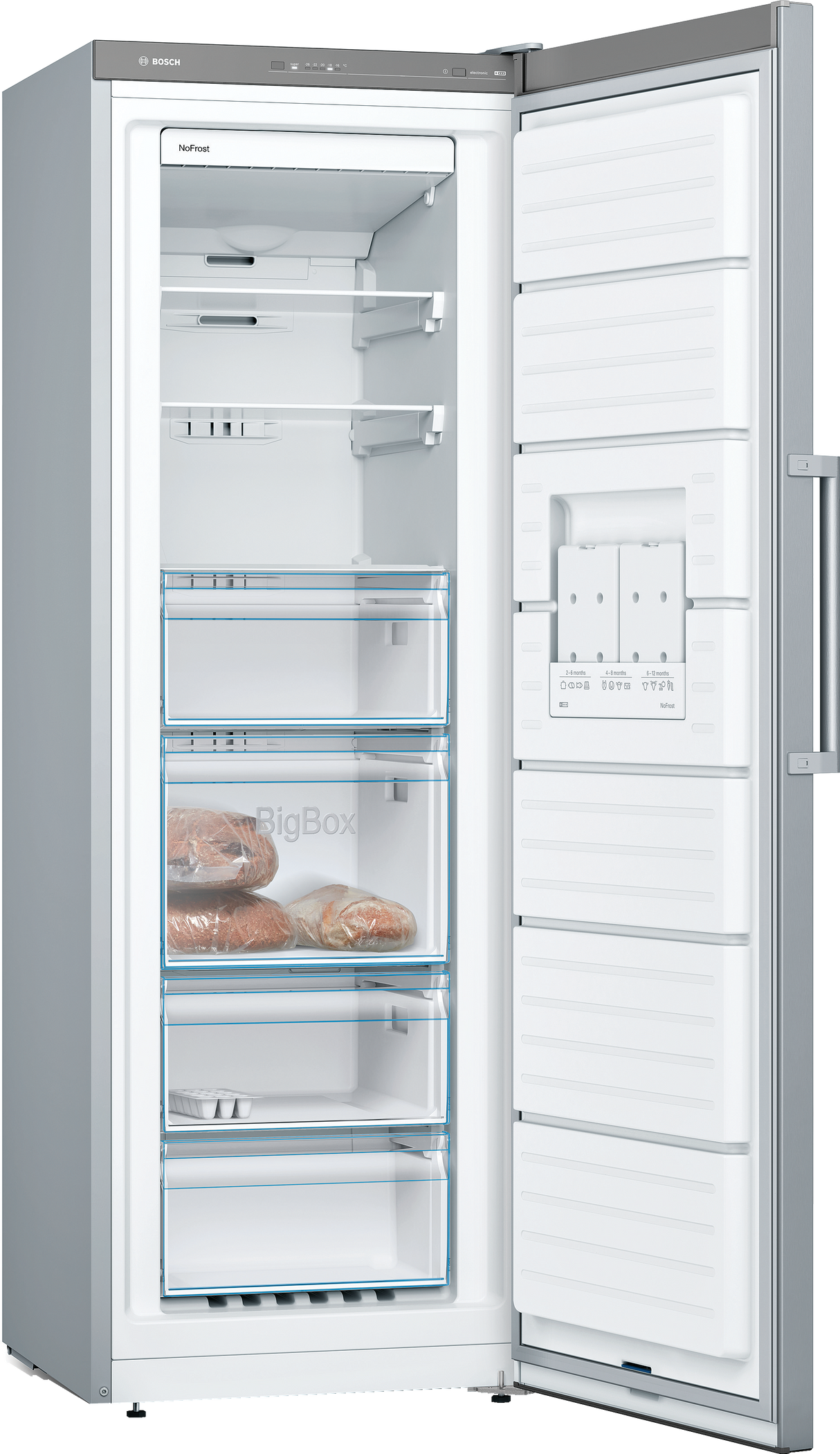 Bosch GSN33VLEP diepvriezer Vrieskast Vrijstaand 225 l E Roestvrijstaal