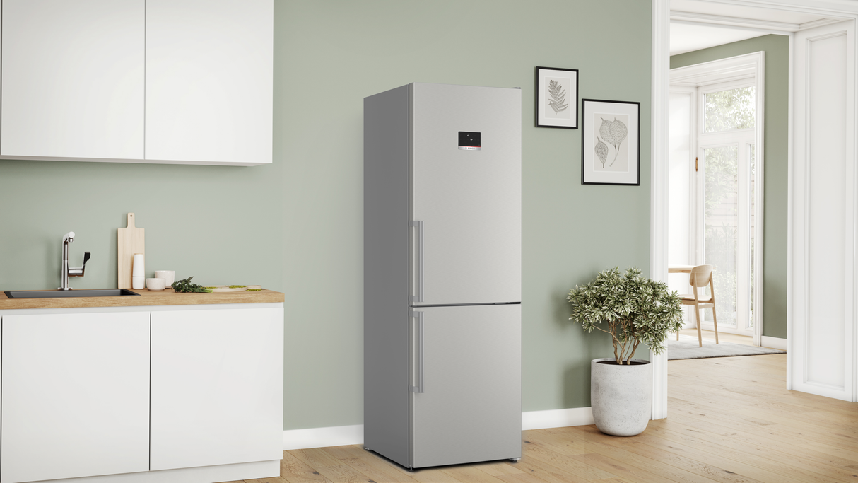 Bosch Serie 4 KGN367ICT koel-vriescombinatie Vrijstaand 321 l C Roestvrijstaal