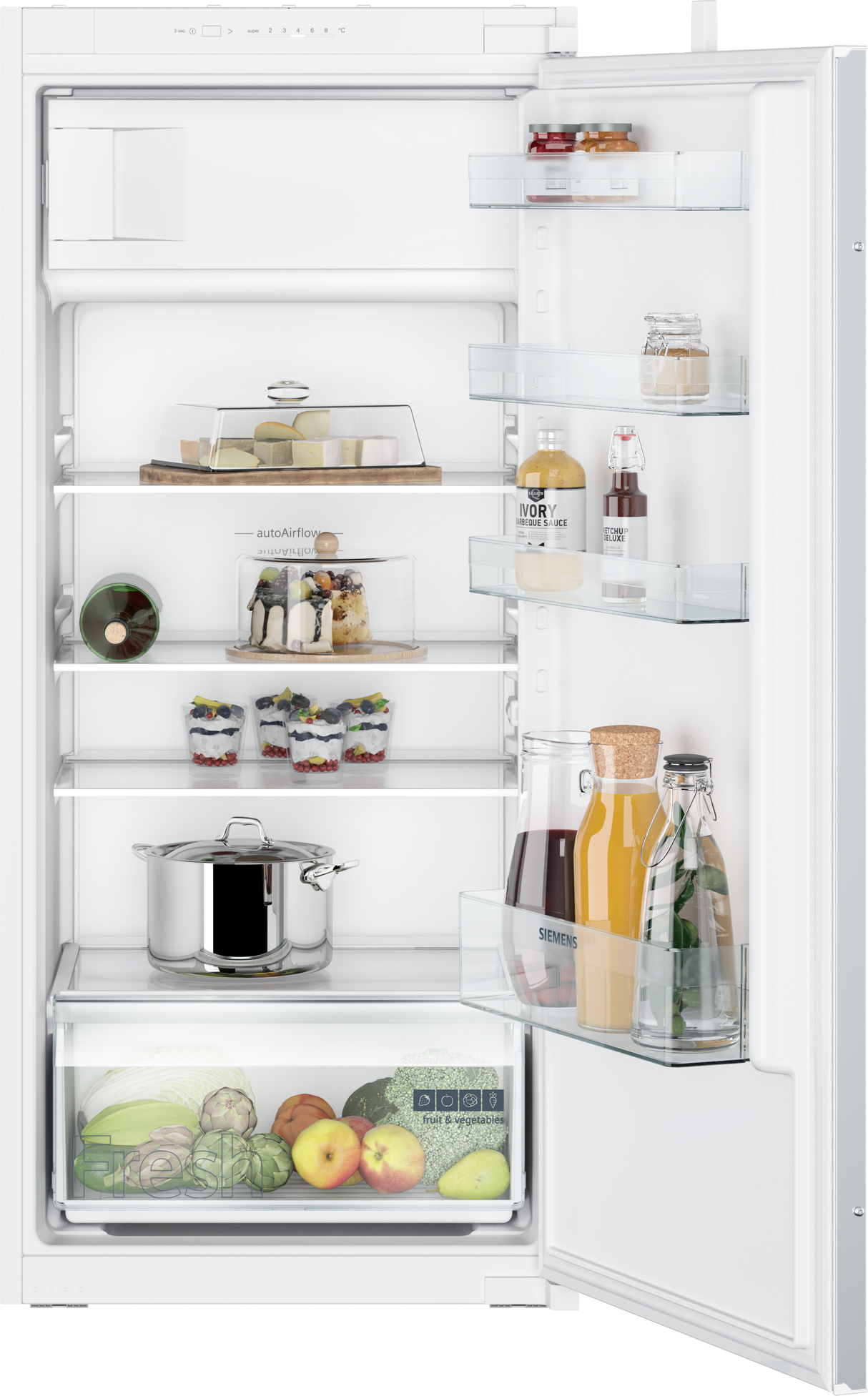 Siemens iQ100 KI42LNSE0 combi-koelkast Ingebouwd E Wit