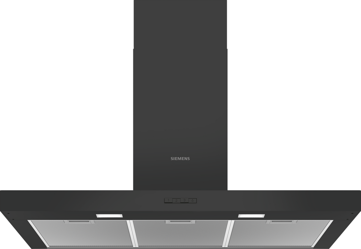 Siemens iQ100 LC96BBC60 afzuigkap Muurmontage Zwart 619 m³/uur B