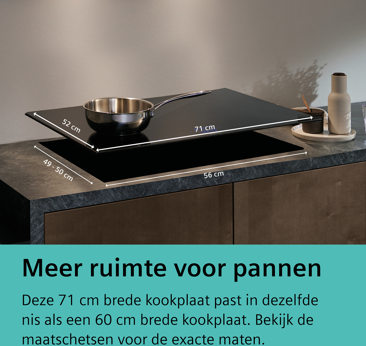 Siemens iQ500 ED751HSB1E kookplaat Zwart Ingebouwd 70 cm Inductiekookplaat zones 4 zone(s)