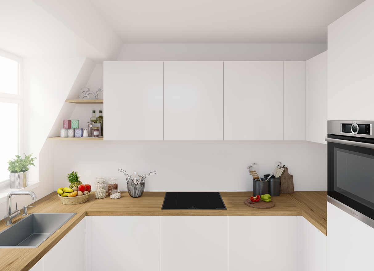 Bosch Serie 4 PUE61RBB6E kookplaat Zwart Ingebouwd 59.2 cm Inductiekookplaat zones 4 zone(s)