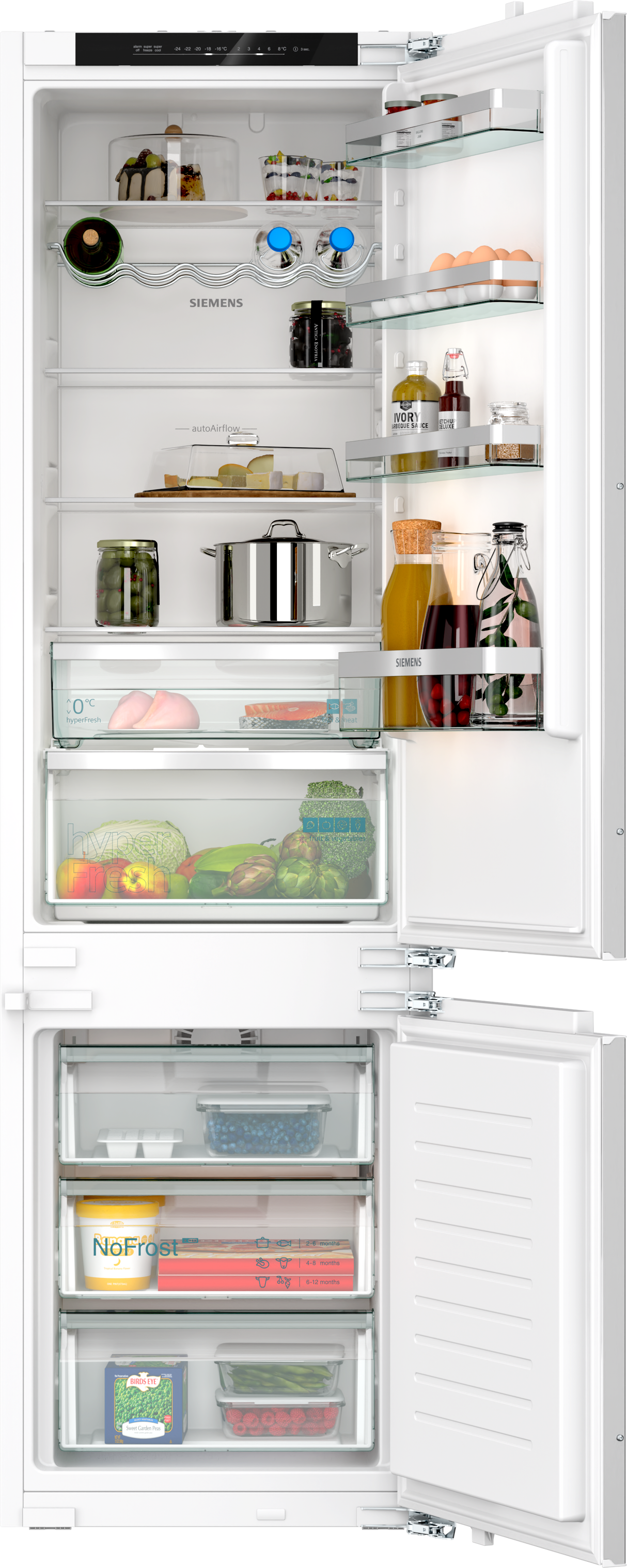 Siemens iQ300 KI96NVFD0 koel-vriescombinatie Ingebouwd 290 l D Wit