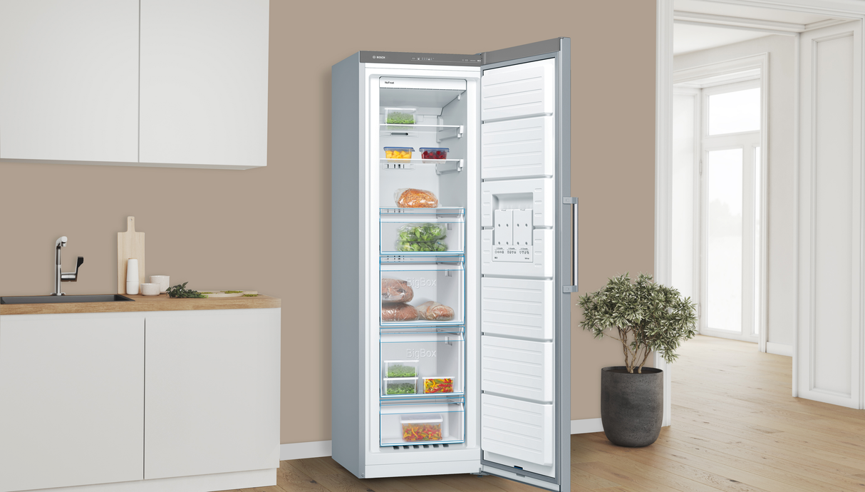 Bosch GSN33VLEP diepvriezer Vrieskast Vrijstaand 225 l E Roestvrijstaal