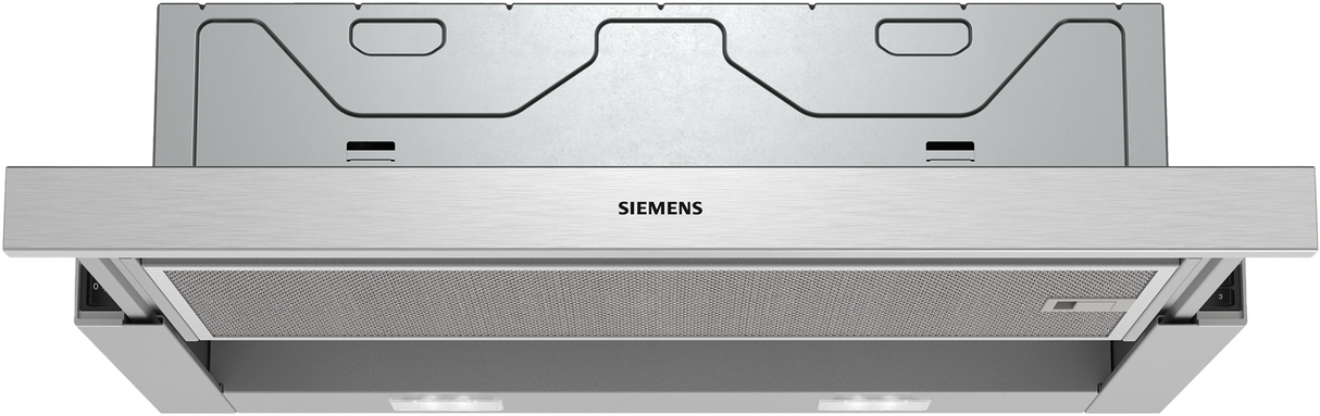 Siemens iQ100 LI64LA521 afzuigkap Semi-inbouw (uittrekbaar) Metallic, Zilver 389 m³/uur B