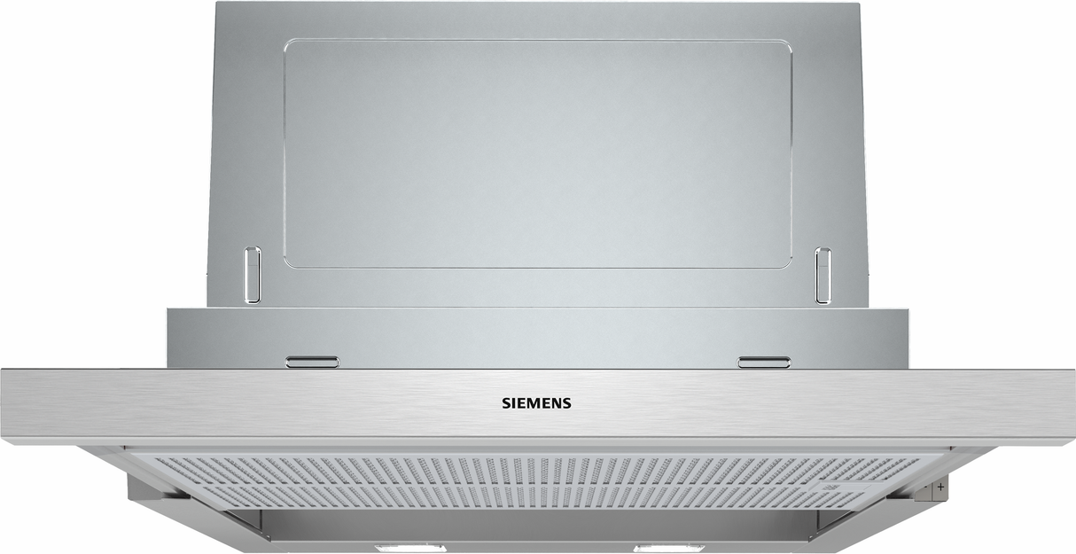 Siemens iQ300 LI67SA531 afzuigkap Semi-inbouw (uittrekbaar) Zilver 399 m³/uur A