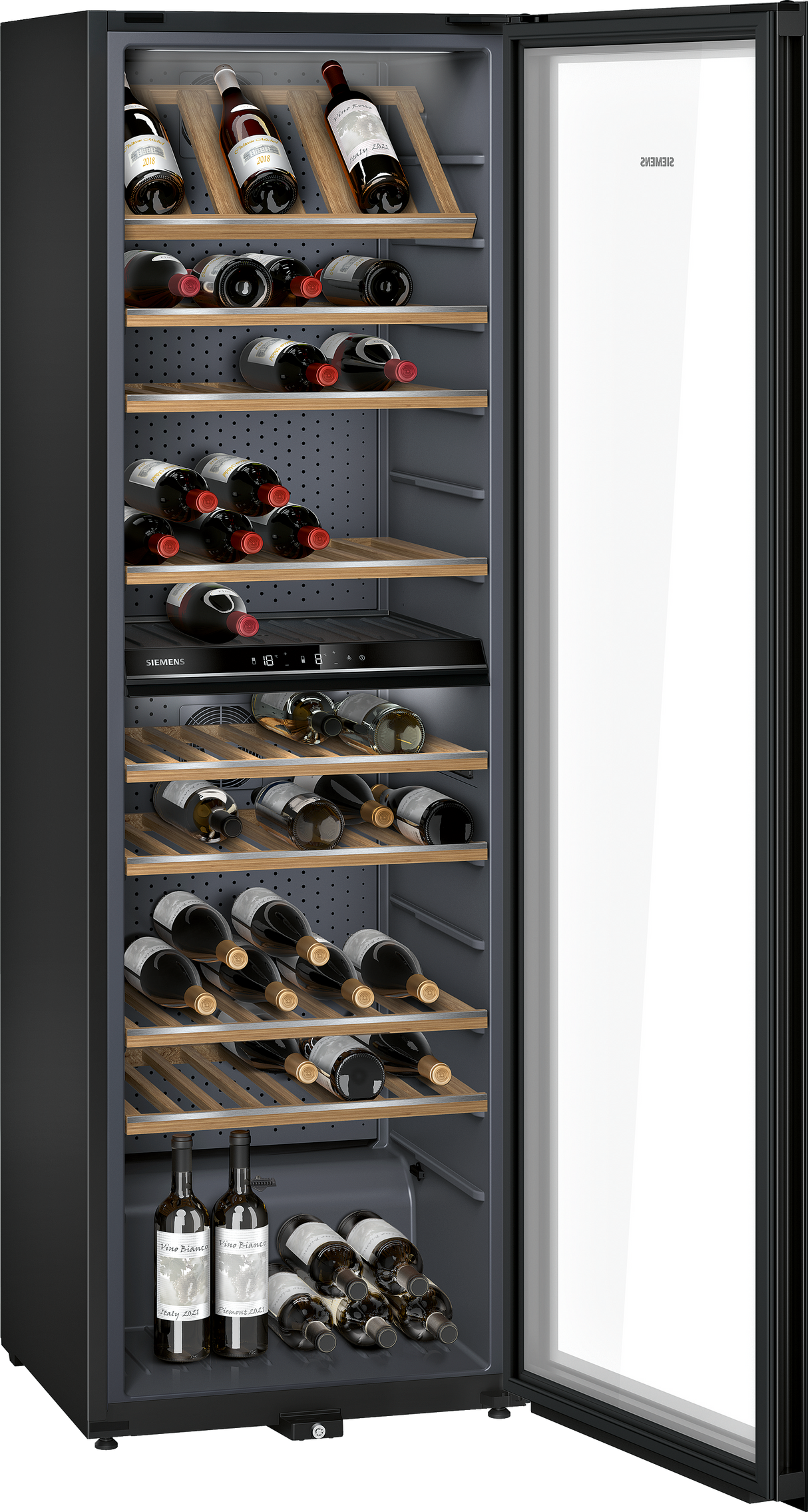 Siemens iQ500 KW36KATGA wijnkoeler Compressorwijnkoeler Vrijstaand Grijs 199 fles(sen)