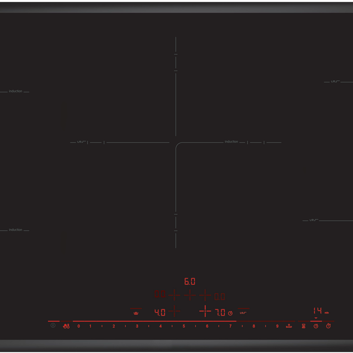 Bosch PIV975DC1E kookplaat Zwart Ingebouwd Inductiekookplaat zones 5 z ...