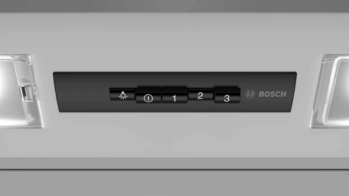 Bosch Serie 2 DEM66AC00 afzuigkap Semi-inbouw (uittrekbaar) Roestvrijstaal 625 m³/uur B