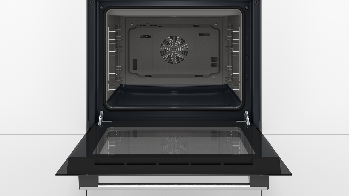 Bosch HBF154BS0 oven 66 l 3300 W A Zwart, Roestvrijstaal
