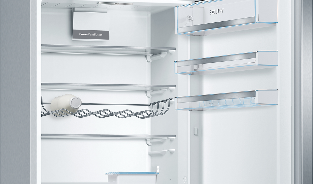 Bosch Serie 6 KGE49EICP koel-vriescombinatie Vrijstaand 419 l C Roestvrijstaal