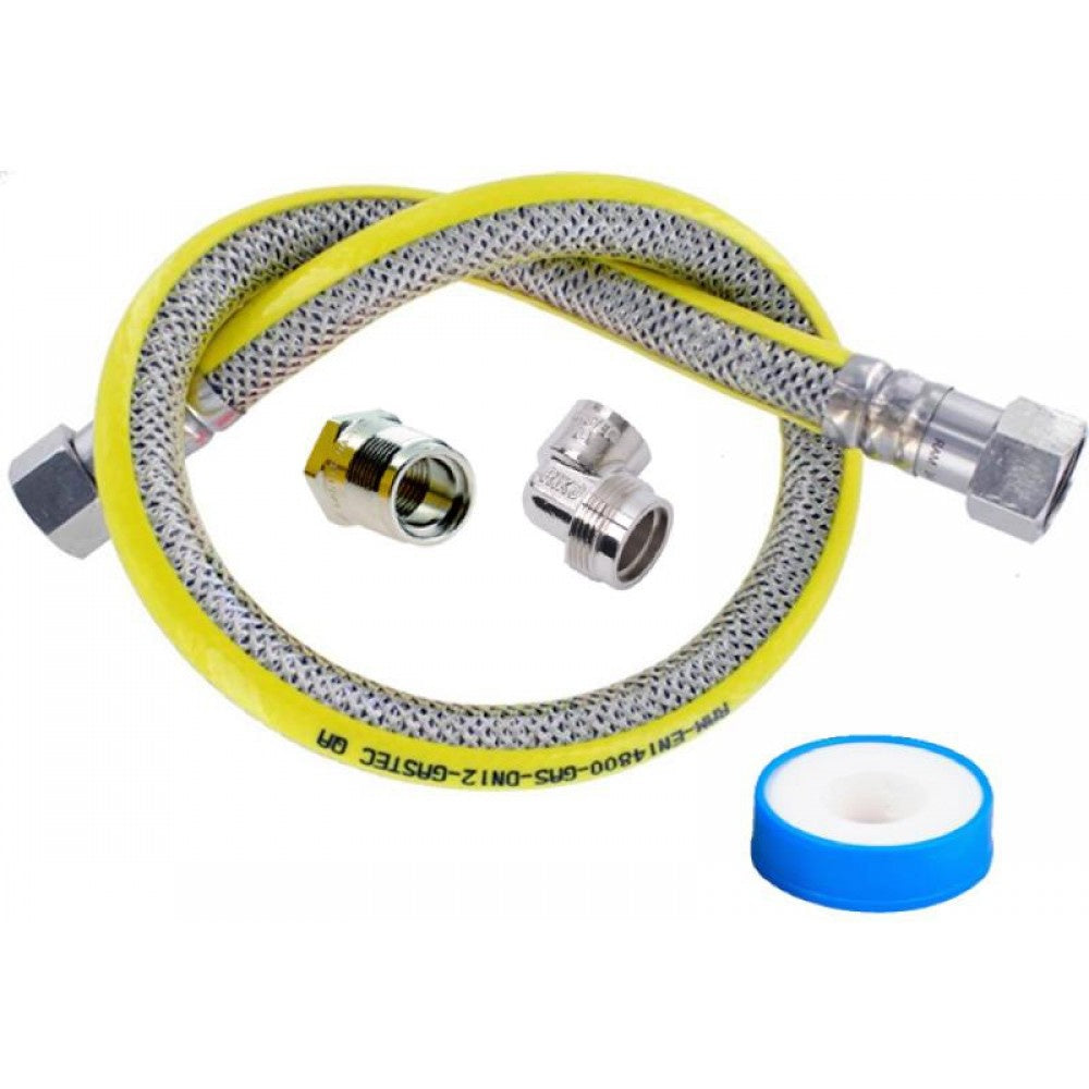 hittebestendige gasslangset 75 cm