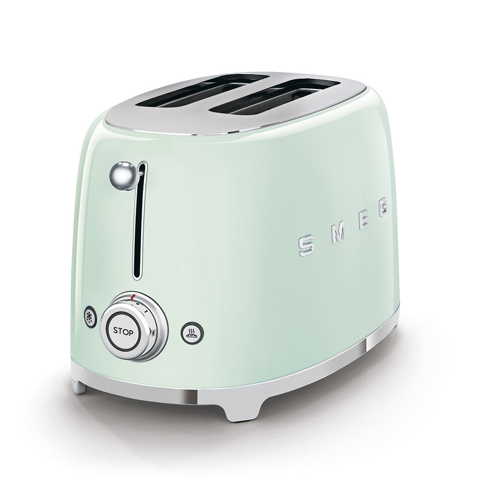 SMEG TSF01PGEU Toaster 2x2 Broodroosters Watergroen
