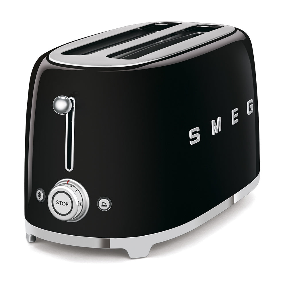 SMEG TSF02BLEU Toaster 2x4 Broodroosters Zwart