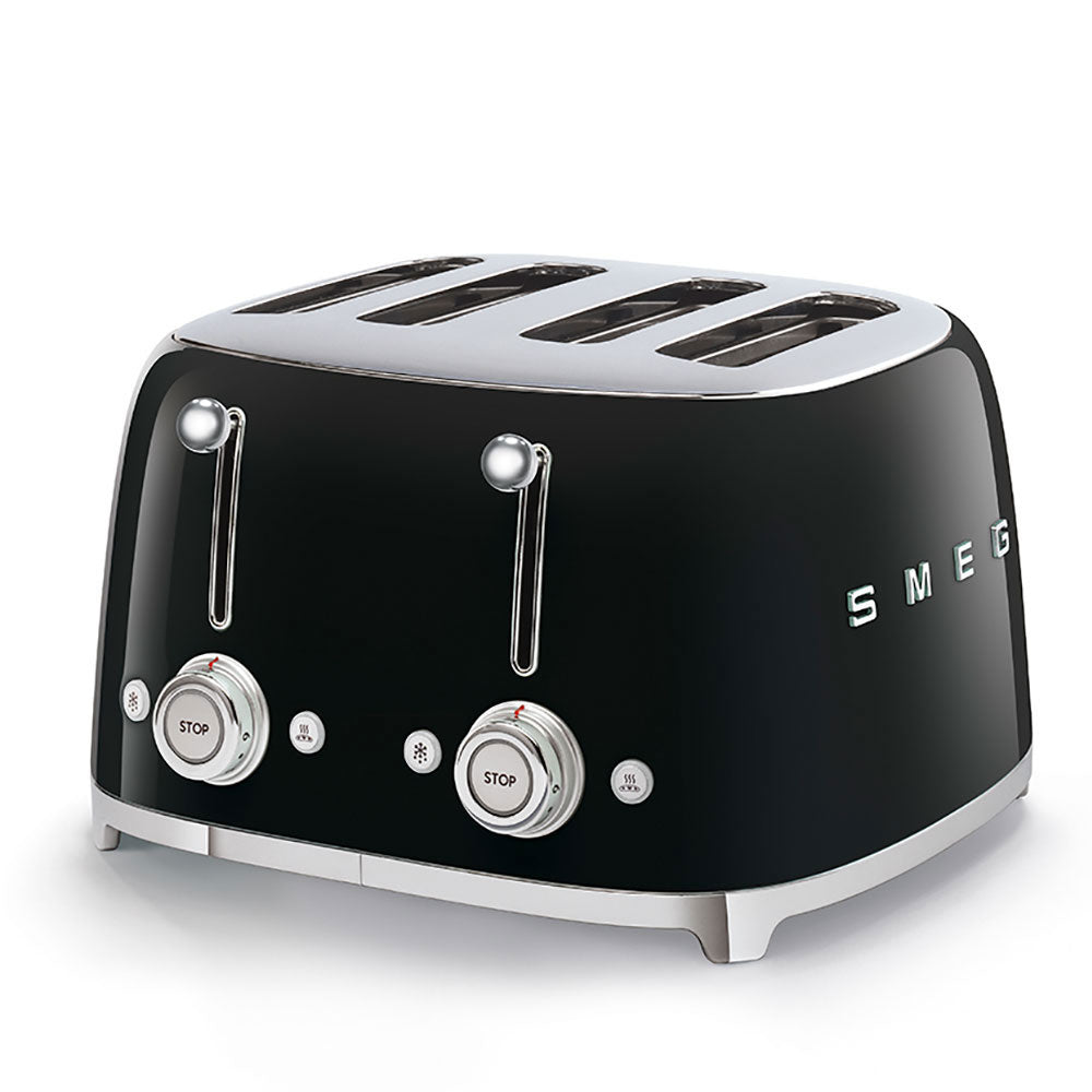 SMEG TSF03BLEU Toaster 4x4 Broodroosters Zwart